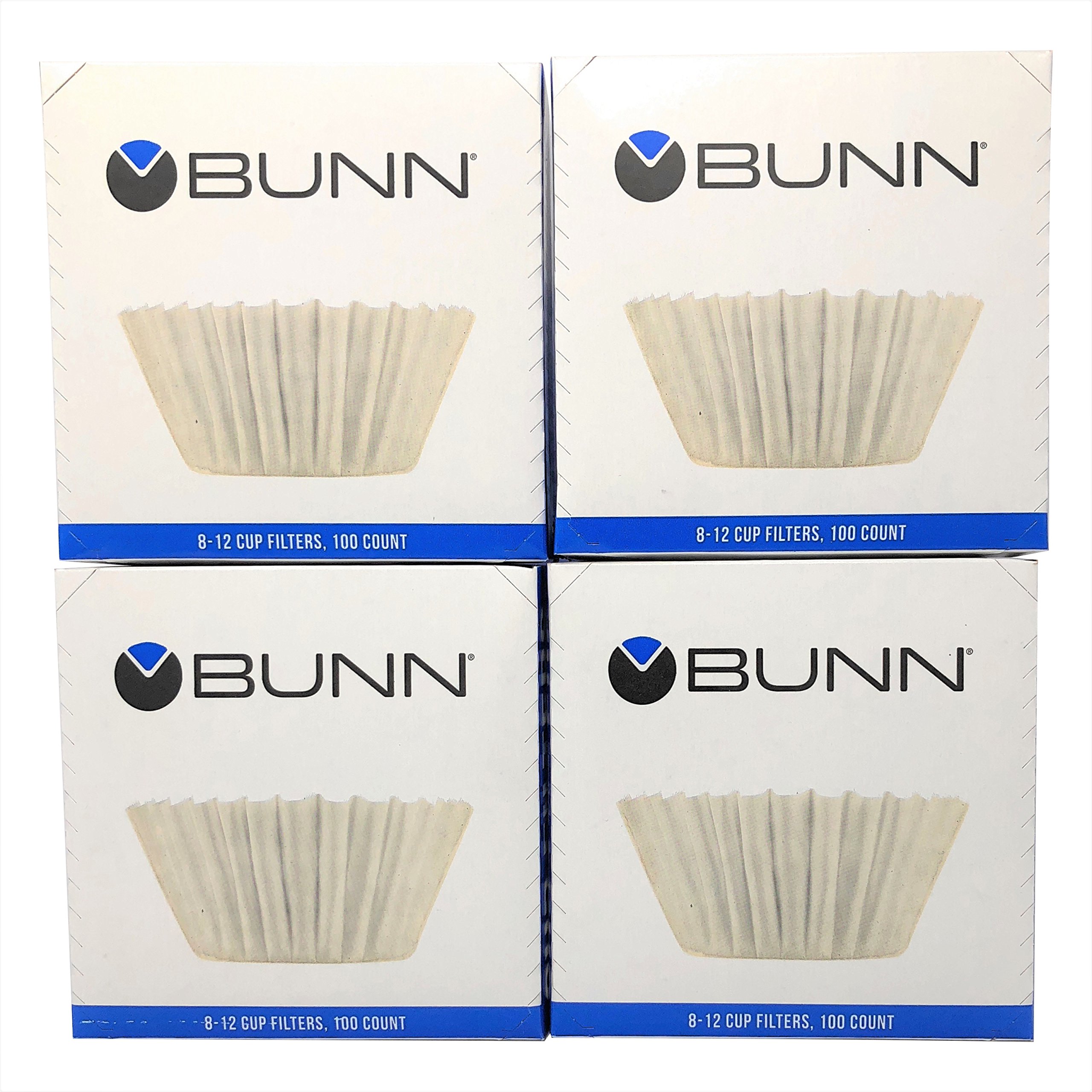 Bunn BCF100 BCF100-B 100-Count Basket Filter (Pack Of 4),White, 4