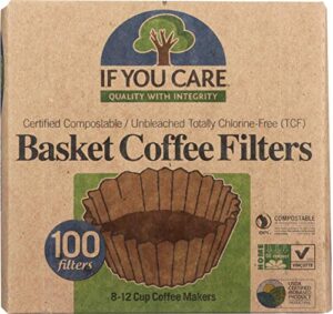 if you care coffee filter baskets ( 1x100 ct ), fits 8-12 cup drip coffee makers