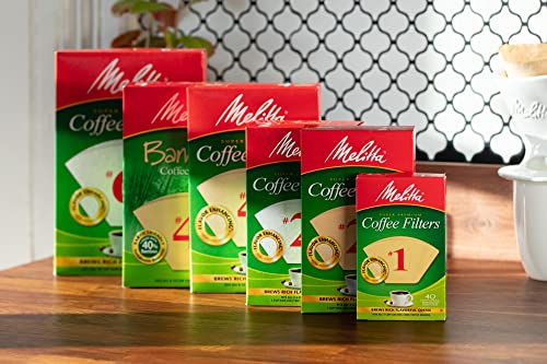 Melitta #4 Cone Coffee Filters, White, 100 Count (Pack of 6) 600 Total Filters Count - Packaging May Vary