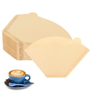 hogurity coffee filters 2, set of 200 disposable #2 cone coffee filter unbleached natural coffee filters 2 cone paper for pour over coffer makers/coffee dripper cones(2-6 cups）