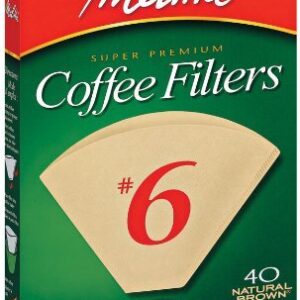 Melitta FBA USA Inc 626412#6 Natural Brown Cone Coffee Filters 40 Count - 4 PACK