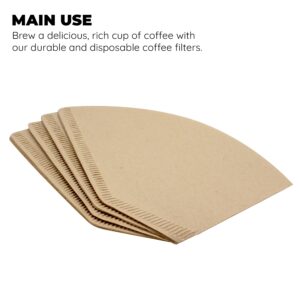 Jacent Fill N Brew Disposable #2 Coffee Filters, Cone Shape - 100 Count per Pack, 1 Pack