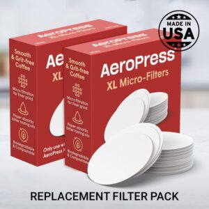 AeroPress XL Replacement Filter Pack - Micro-filters For AeroPress XL Coffee And Espresso-Style Coffee Maker - 2 Pack (400 count)