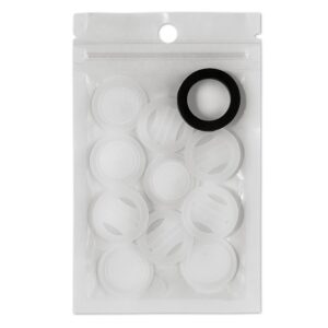 co2 filters for coffee container airtight, replacement valves for coffee canister, set of 10 replacement filters and 1 rubber ring