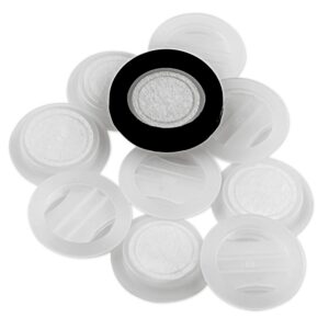 CO2 filters for Coffee Container Airtight, Replacement Valves for Coffee Canister, Set of 10 replacement filters and 1 rubber ring