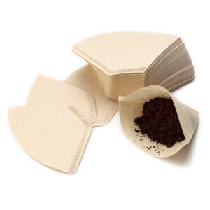 coffee filters 2,disposable unbleached cone coffee filter 100 count for pour over and drip coffee maker