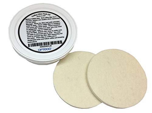 Replacement Coffee Filter Pads, for Filtron Cold Brewer, 2/pack