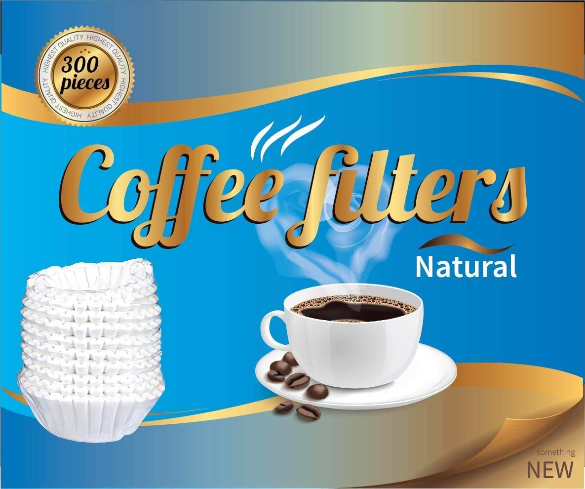 Coffee Filters, 8/12-Cup Size, 300/Pack (Authorization Seller)