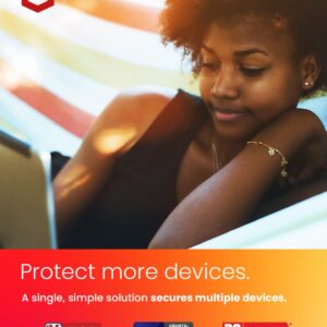 McAfee Total Protection | 5 Device | Antivirus Internet Security Software | VPN, Password Manager, Dark Web Monitoring | 1 Year Subscription | Key Card