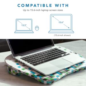 LAPGEAR MyStyle Portable Lap Desk with Cushion - Pixel - Fits up to 15.6 Inch Laptops - Style No. 45314