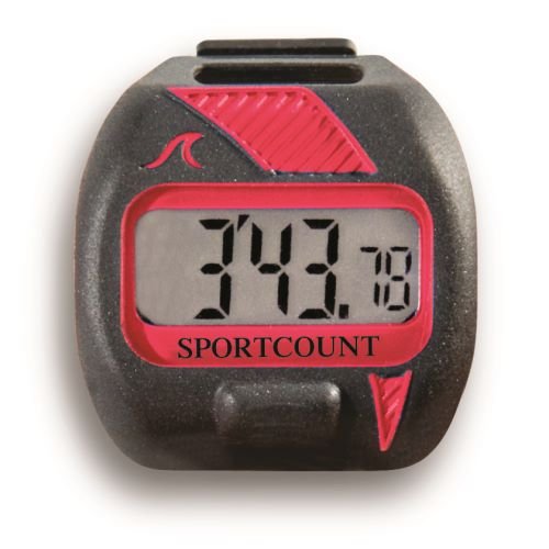 SC SPORTCOUNT 200 Lap Counter Timer - Waterproof Swimming and Running Tracker Counts Total Laps, Elapsed Time, Split Time, Average Laps and More