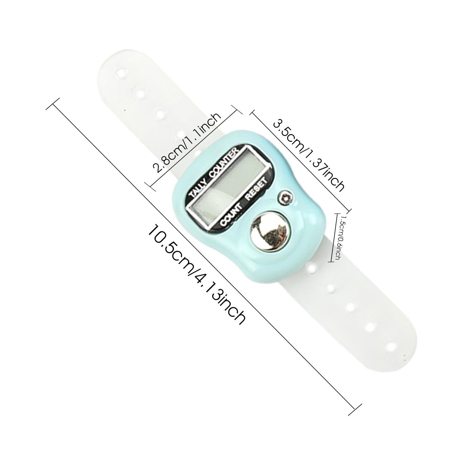 Kumprohu Click Counter | Finger Tally Counter with Digital Display - Portable Number Clicker Counter for Golf, Adjustable Resettable Finger Tally Counter for Lap Crochet Coaching