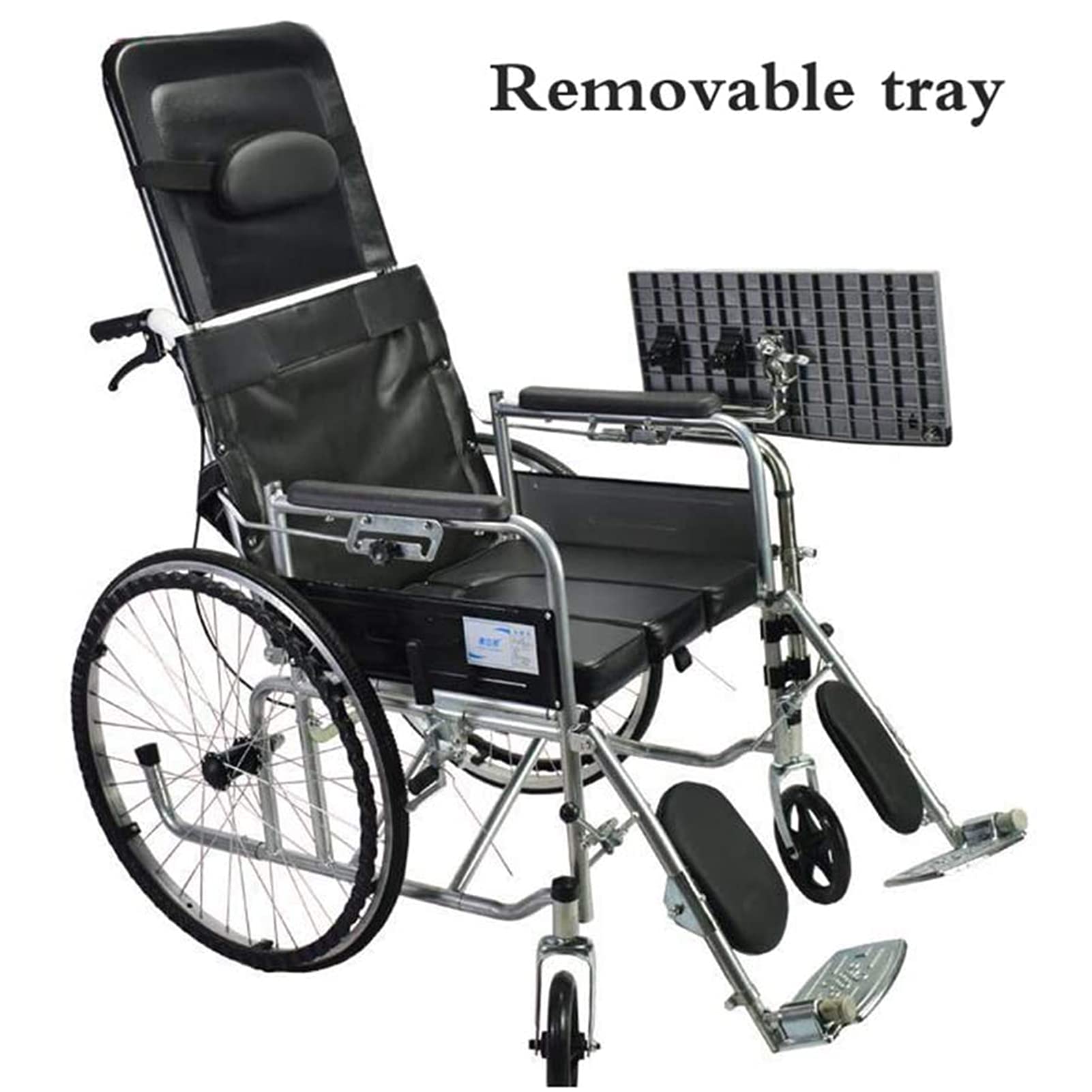 Universal Wheelchair Lap Tray - Adjustable Height, Portable and Removable Desk for Elderly and Patients - Ideal for Writing, Reading, Eating and Resting - Wheelchair Accessories