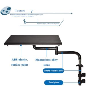 Universal Wheelchair Lap Tray - Adjustable Height, Portable and Removable Desk for Elderly and Patients - Ideal for Writing, Reading, Eating and Resting - Wheelchair Accessories