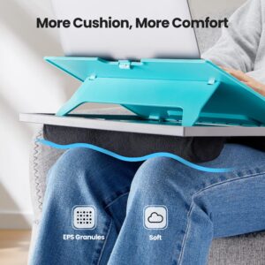 HUANUO Adjustable Lap Desk - with 8 Adjustable Angles & Dual Cushions Laptop Stand for Car Laptop Desk, Work Table, Lap Writing Board & Drawing Desk on Sofa or Bed, HNLD2TB