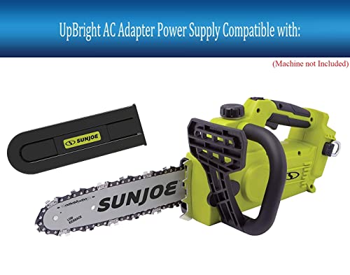 UpBright 26V AC/DC Adapter Compatible with Snow Sun Joe 24V-10CS-CT 24V-10CS-RM SunJoe SnowJoe 24-Volt 4.0-Ah iON+ Li-ion Battery 10-Inch Cordless Chain Saw Chainsaw 24V10CS Power Supply Cord Charger