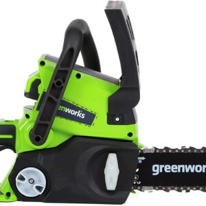 Greenworks 24V 10" Chainsaw, 2.0Ah USB Battery and Charger with extra chain