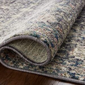 LOLOI Jean Stoffer Bradbury Collection BRU-01 Midnight / Multi 9'-0'' x 12'-0'' Area Rug