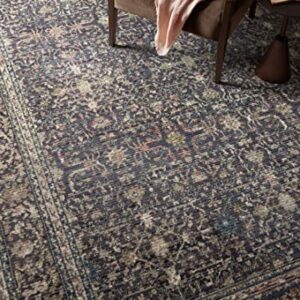 LOLOI Jean Stoffer Bradbury Collection BRU-01 Midnight / Multi 9'-0'' x 12'-0'' Area Rug