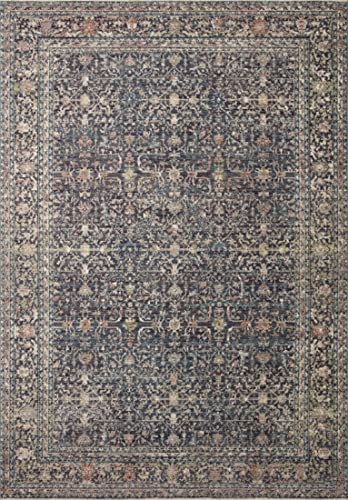 LOLOI Jean Stoffer Bradbury Collection BRU-01 Midnight / Multi 9'-0'' x 12'-0'' Area Rug