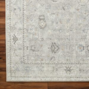 Becki Owens x Surya Davina Damask Area Rug , 9'2" x 12', Light Grey