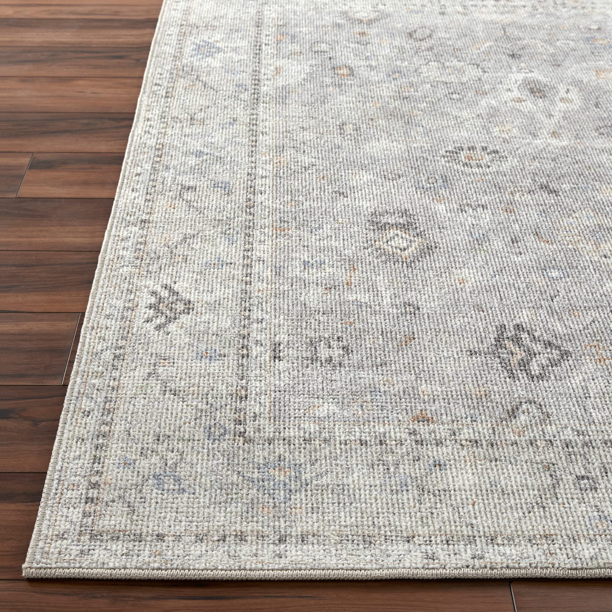 Becki Owens x Surya Davina Damask Area Rug , 9'2" x 12', Light Grey