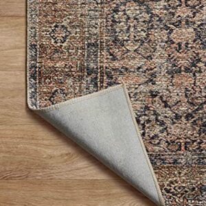 Loloi Amber Lewis x Billie Ink/Salmon 5'-0" x 7'-6" Area Rug