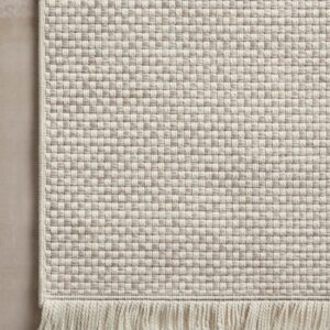 Loloi Amber Lewis x Loloi Malibu Collection MAB-05 Tan / Dove, 8'-10" x 12'-2", Indoor/Outdoor, Area Rug