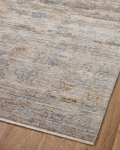 LOLOI Jean Stoffer Katherine Collection KES-04 Pebble/Ocean 7'-10'' x 10' Area Rug