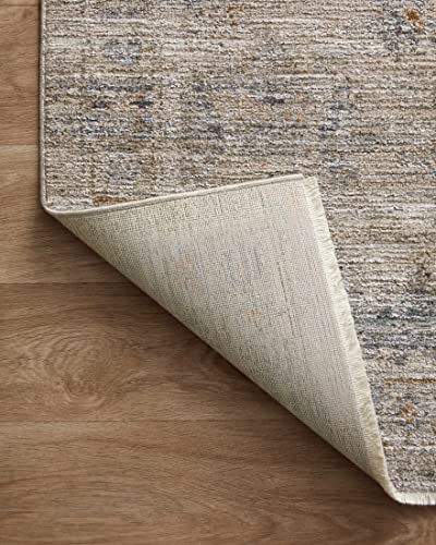 LOLOI Jean Stoffer Katherine Collection KES-04 Pebble/Ocean 7'-10'' x 10' Area Rug