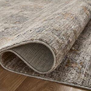 LOLOI Jean Stoffer Katherine Collection KES-04 Pebble/Ocean 7'-10'' x 10' Area Rug