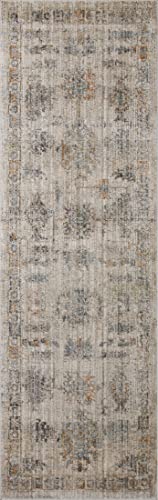 LOLOI Jean Stoffer Katherine Collection KES-04 Pebble/Ocean 7'-10'' x 10' Area Rug