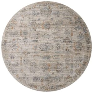 LOLOI Jean Stoffer Katherine Collection KES-04 Pebble/Ocean 7'-10'' x 10' Area Rug