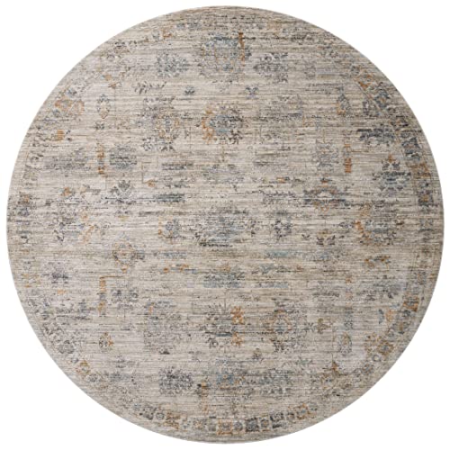 LOLOI Jean Stoffer Katherine Collection KES-04 Pebble/Ocean 7'-10'' x 10' Area Rug