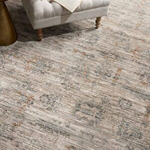 LOLOI Jean Stoffer Katherine Collection KES-04 Pebble/Ocean 7'-10'' x 10' Area Rug