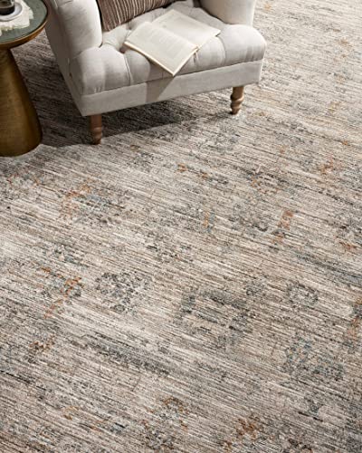 LOLOI Jean Stoffer Katherine Collection KES-04 Pebble/Ocean 7'-10'' x 10' Area Rug