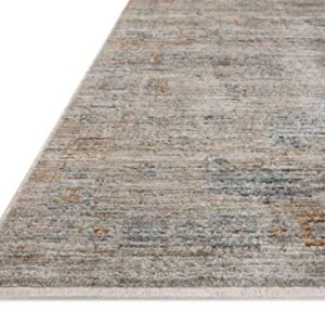 LOLOI Jean Stoffer Katherine Collection KES-04 Pebble/Ocean 7'-10'' x 10' Area Rug