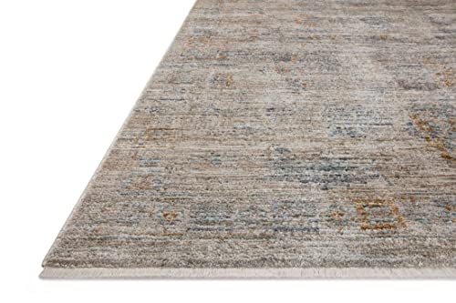 LOLOI Jean Stoffer Katherine Collection KES-04 Pebble/Ocean 7'-10'' x 10' Area Rug