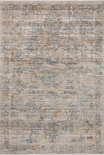 LOLOI Jean Stoffer Katherine Collection KES-04 Pebble/Ocean 7'-10'' x 10' Area Rug