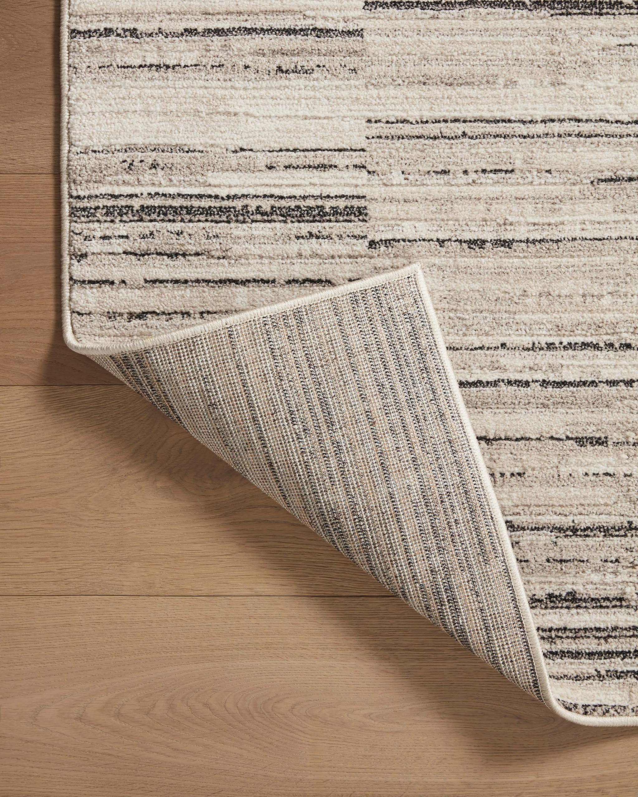 Loloi II Darby Collection DAR-01 Charcoal/Sand 6'-7" x 9'-3" Area Rug