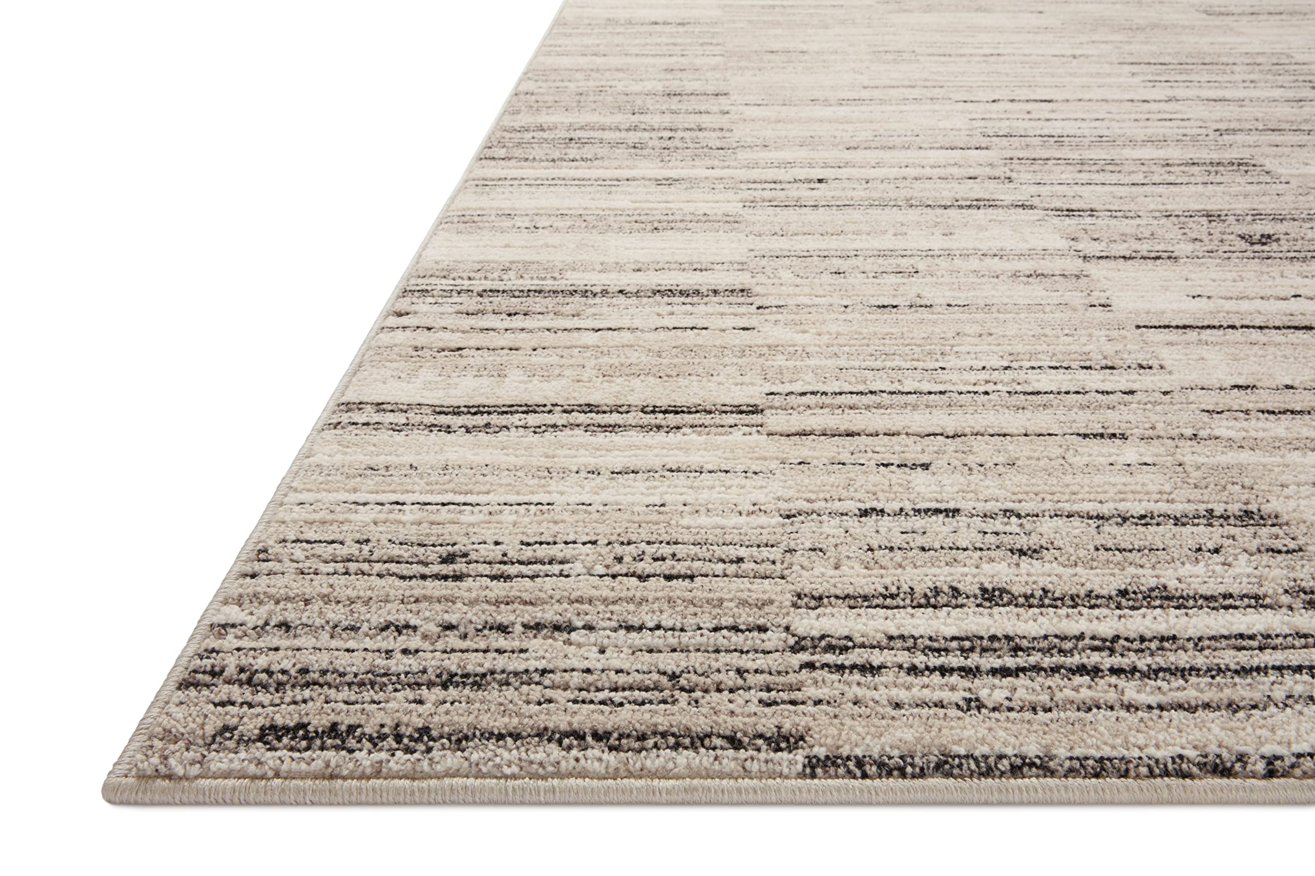 Loloi II Darby Collection DAR-01 Charcoal/Sand 6'-7" x 9'-3" Area Rug