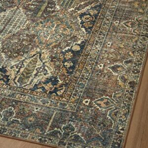 Loloi Magnolia Home by Joanna Gaines x Banks Spice/Blue 7'-6" x 9'-6" Area Rug