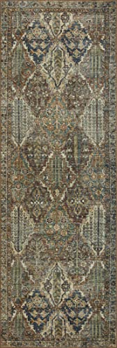 Loloi Magnolia Home by Joanna Gaines x Banks Spice/Blue 7'-6" x 9'-6" Area Rug