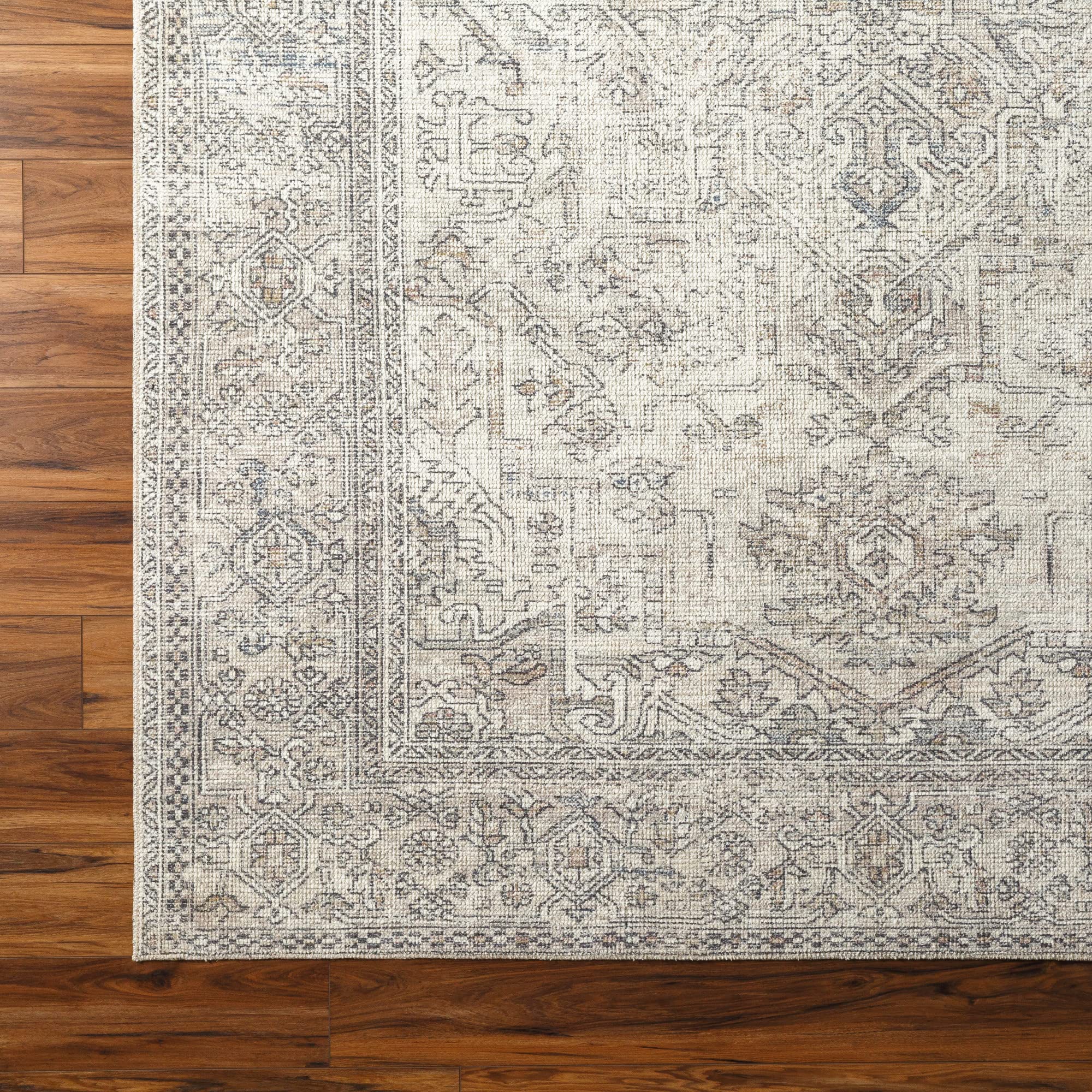 Becki Owens x Surya Margot Medallion Area Rug , 7'10" x 10', Light Grey