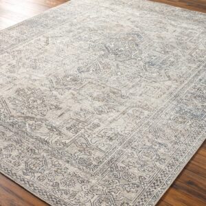 Becki Owens x Surya Margot Medallion Area Rug , 7'10" x 10', Light Grey