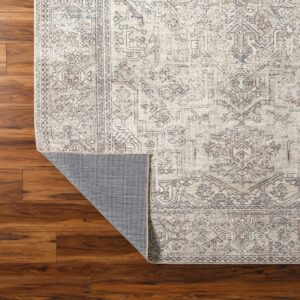 Becki Owens x Surya Margot Medallion Area Rug , 7'10" x 10', Light Grey