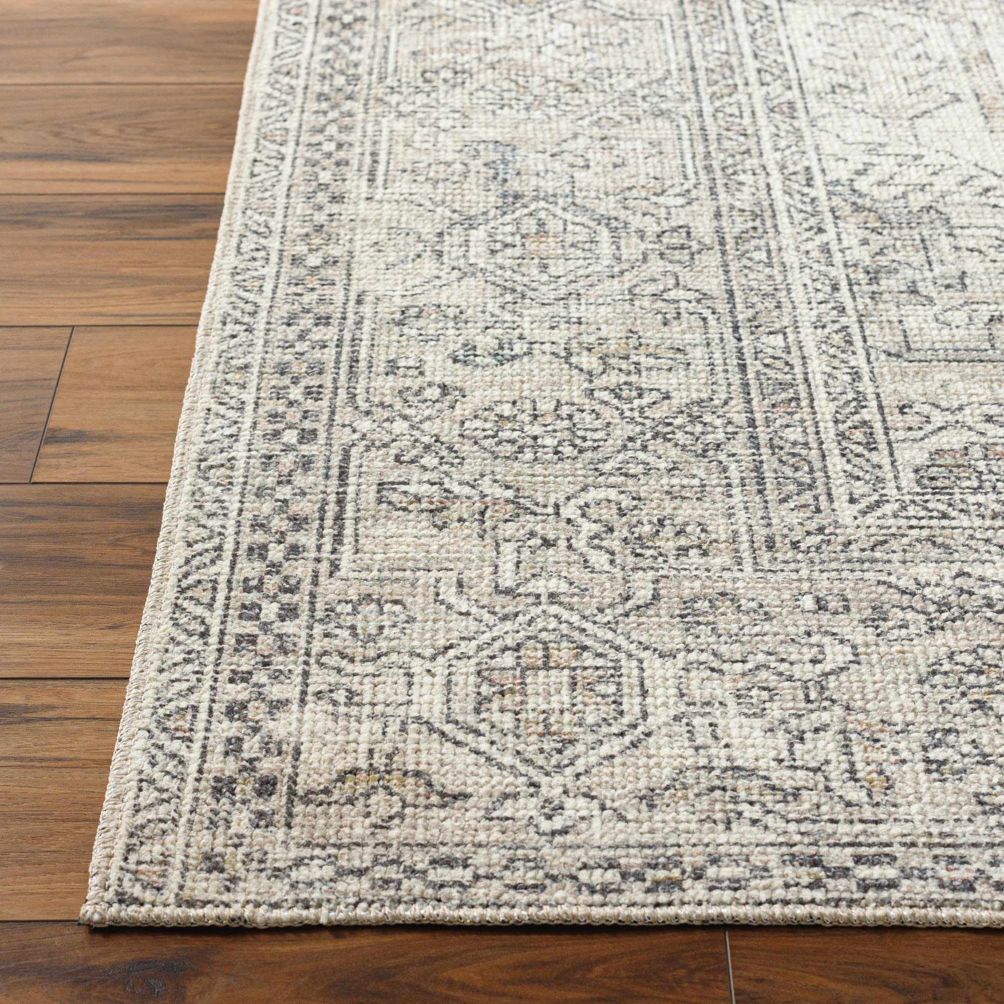 Becki Owens x Surya Margot Medallion Area Rug , 7'10" x 10', Light Grey