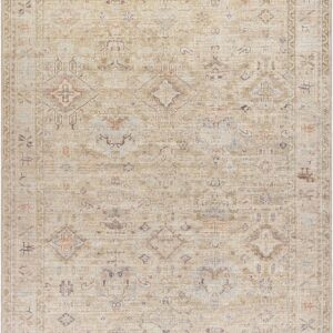 Becki Owens x Surya Marlene Vintage Medallion Area Rug, 6'7" x 9', Cream