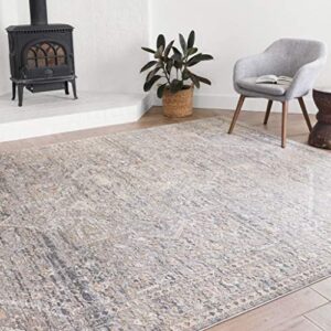 Loloi II Lucia Collection LUC-01 Grey/Sunset 9'-3" x 13'-3" Area Rug