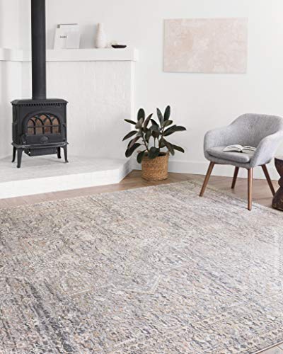 Loloi II Lucia Collection LUC-01 Grey/Sunset 9'-3" x 13'-3" Area Rug